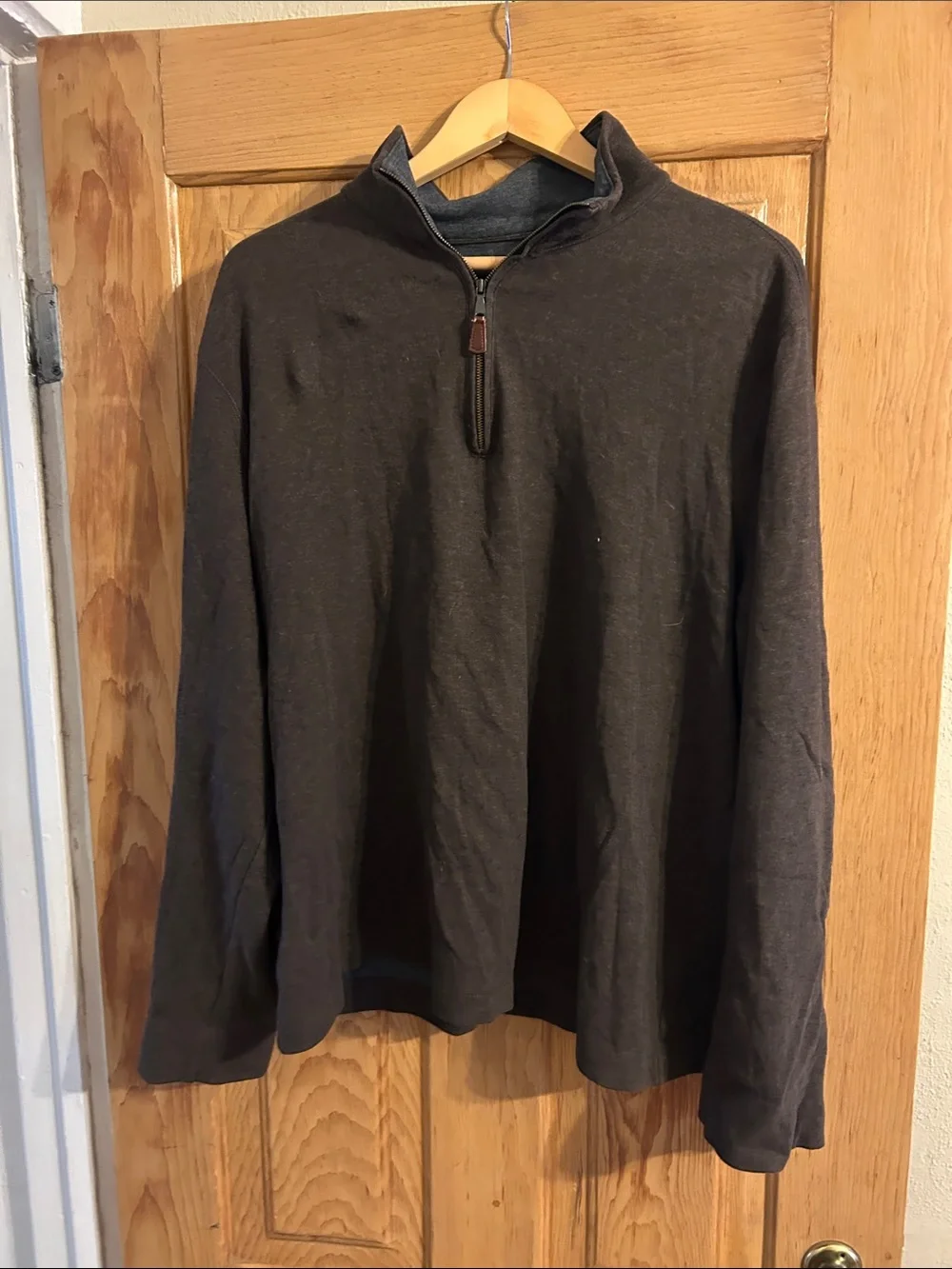 Banana Republic Men's Half-Zip Sweater - Chocolate Brown